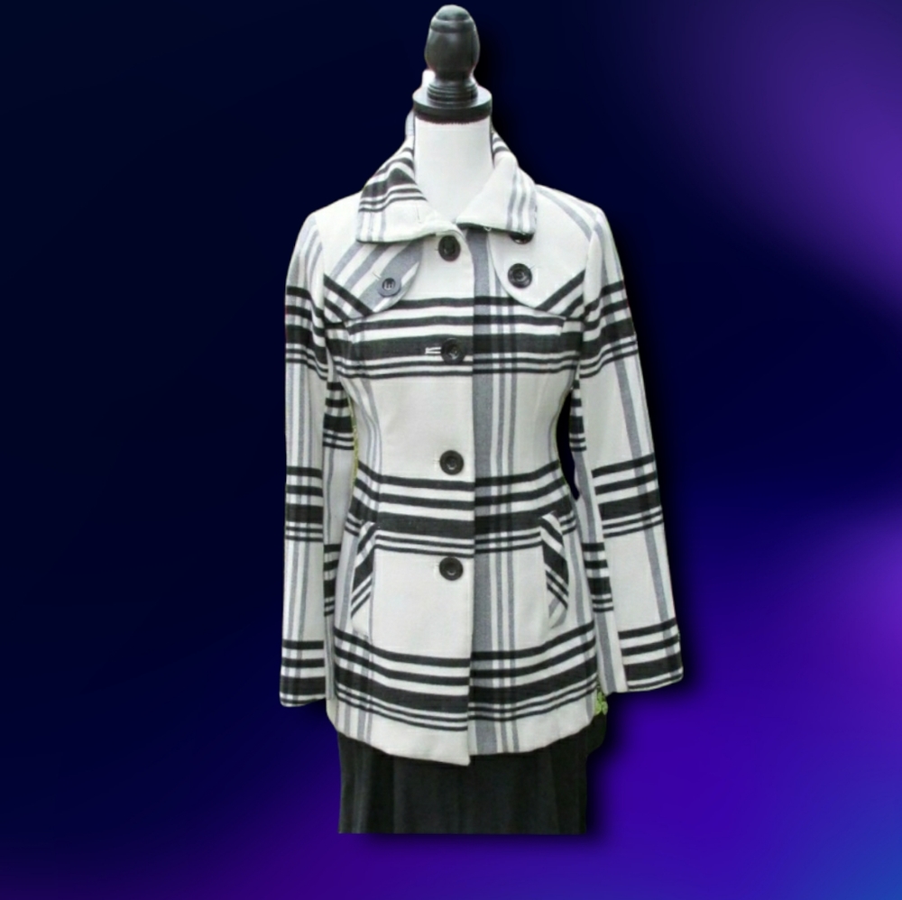 Black and White Winter Coat
